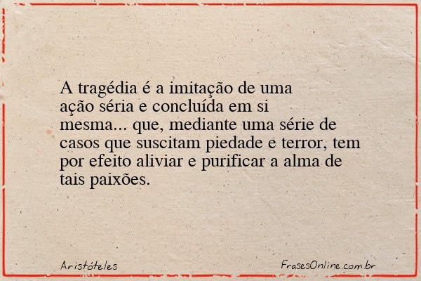 Frase de Aristóteles