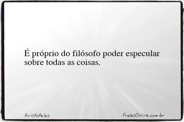 Frase de Aristóteles