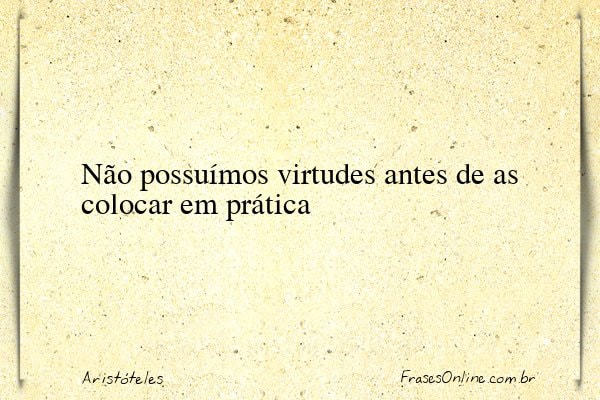 Frase de Aristóteles