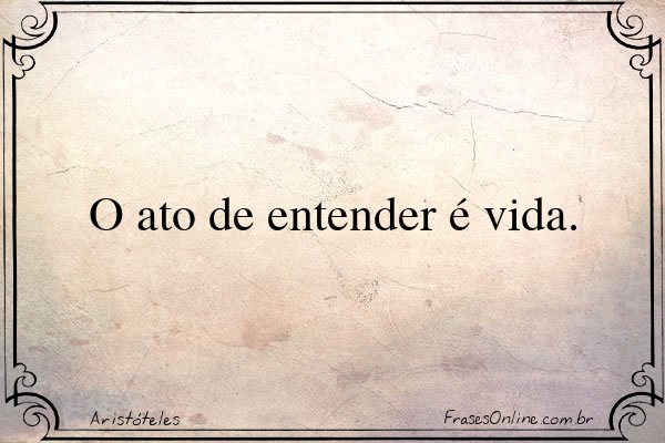 Frase de Aristóteles