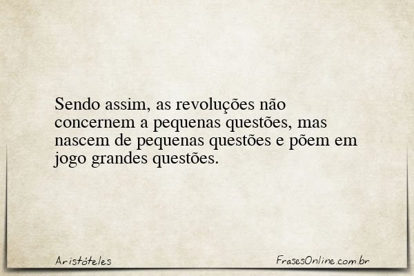 Frase de Aristóteles