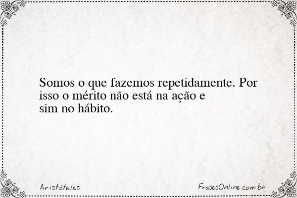 Frase de Aristóteles