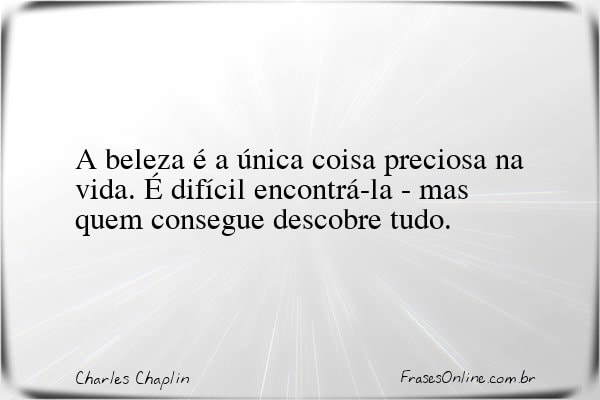 Frase de Charles Chaplin