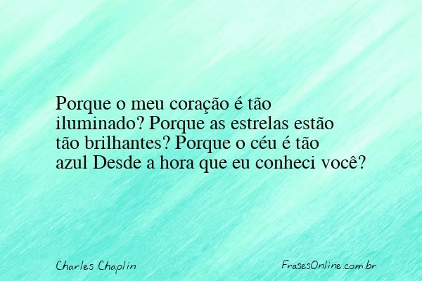 Frase de Charles Chaplin