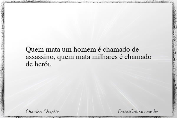 Frase de Charles Chaplin