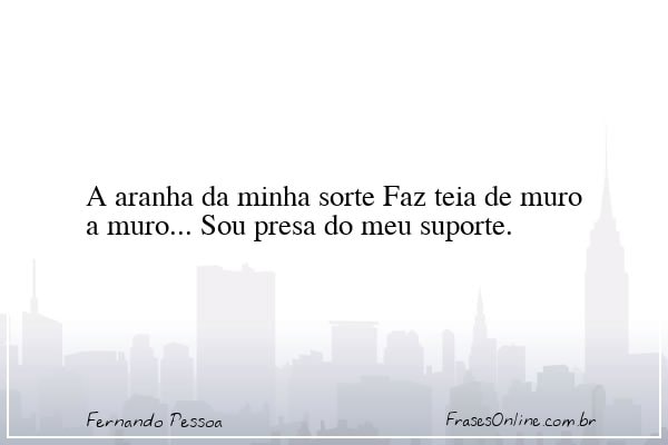 Frase de Fernando Pessoa