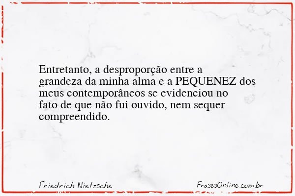 Frase de Friedrich Nietzsche