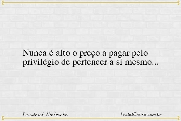 Frase de Friedrich Nietzsche