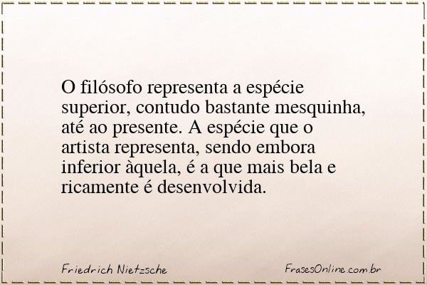 Frase de Friedrich Nietzsche