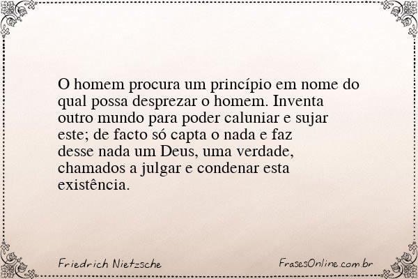 Frase de Friedrich Nietzsche