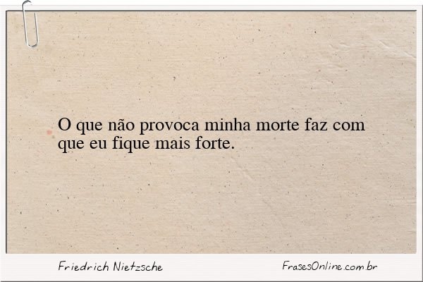 Frase de Friedrich Nietzsche