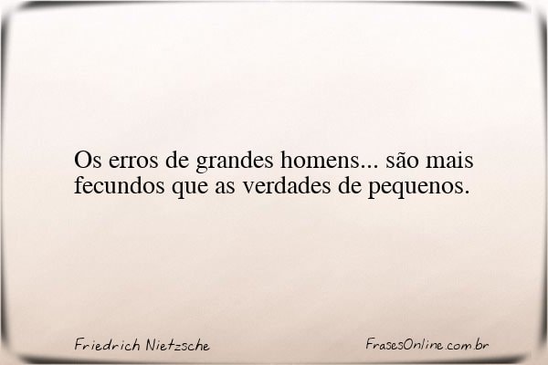 Frase de Friedrich Nietzsche