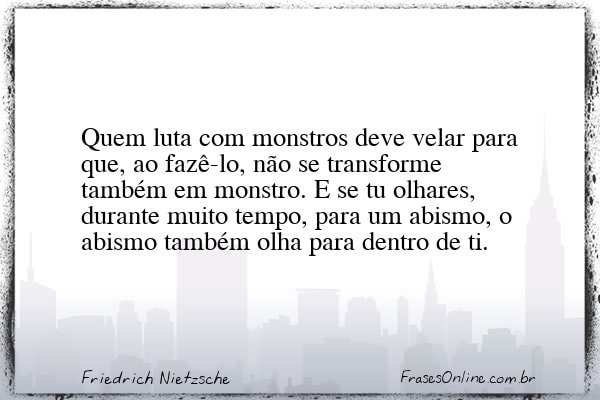 Frase de Friedrich Nietzsche