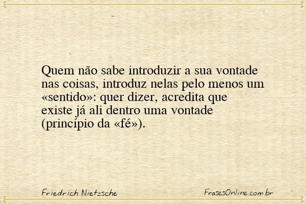 Frase de Friedrich Nietzsche