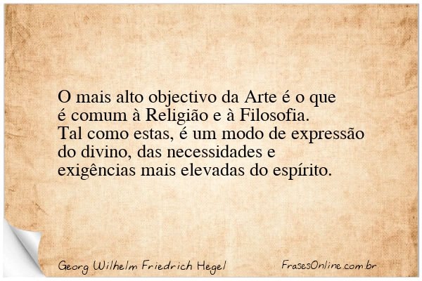 Frase de Georg Wilhelm Friedrich Hegel