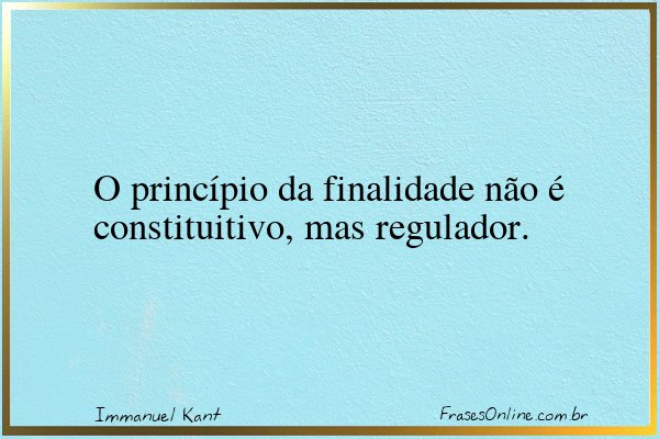 Frase de Immanuel Kant