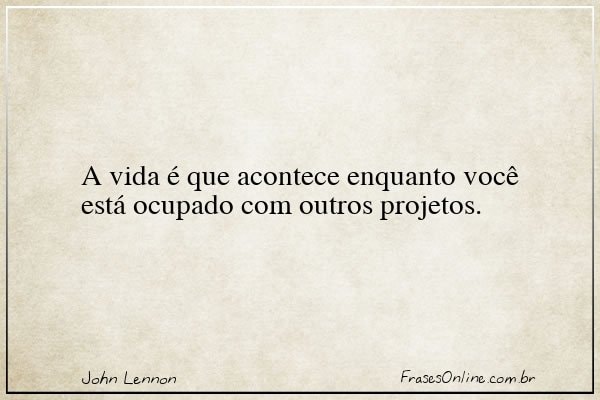 Frase de John Lennon