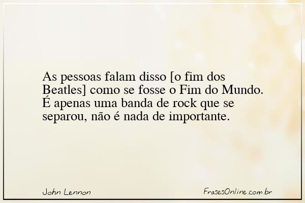 Frase de John Lennon