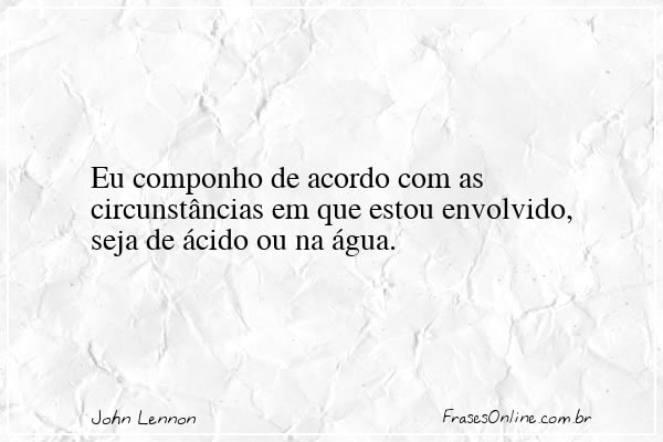 Frase de John Lennon