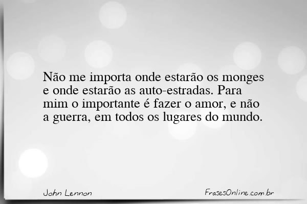 Frase de John Lennon