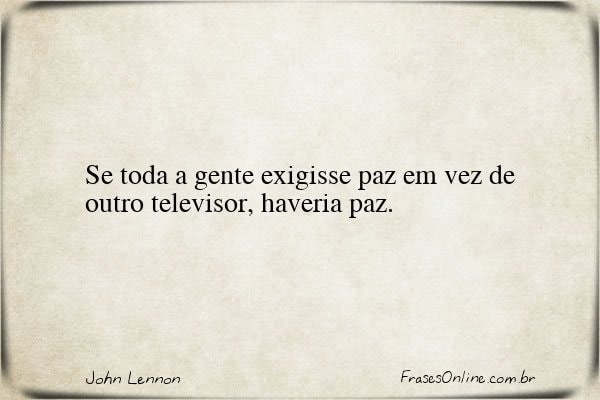 Frase de John Lennon