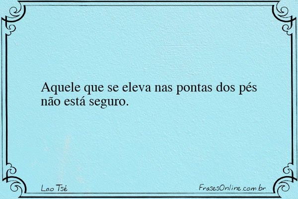 Frase de Lao Tsé