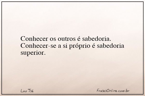 Frase de Lao Tsé