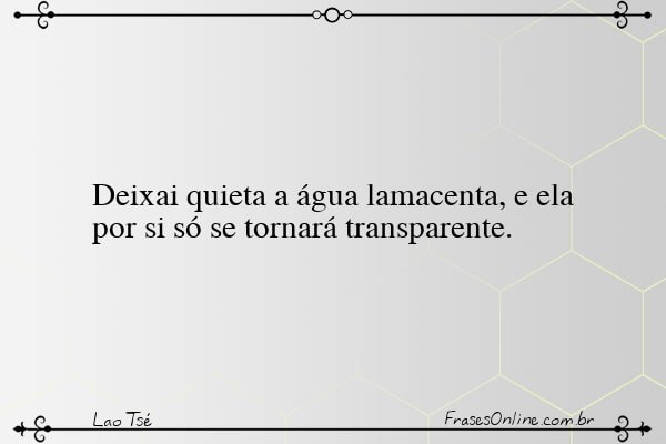 Frase de Lao Tsé