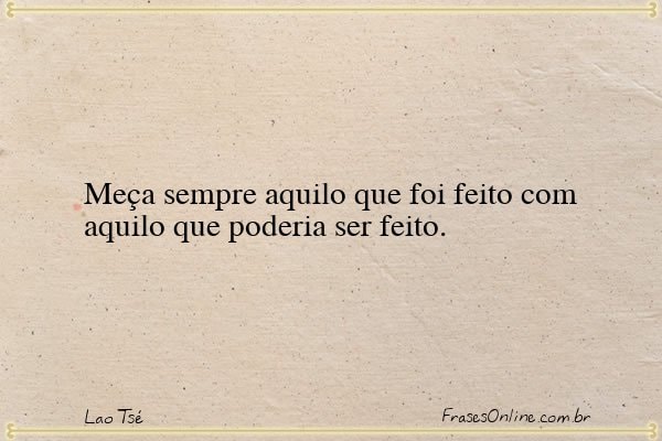 Frase de Lao Tsé