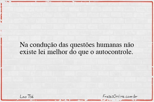 Frase de Lao Tsé