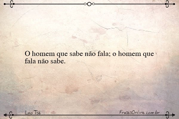 Frase de Lao Tsé