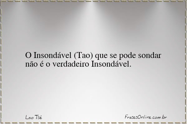 Frase de Lao Tsé