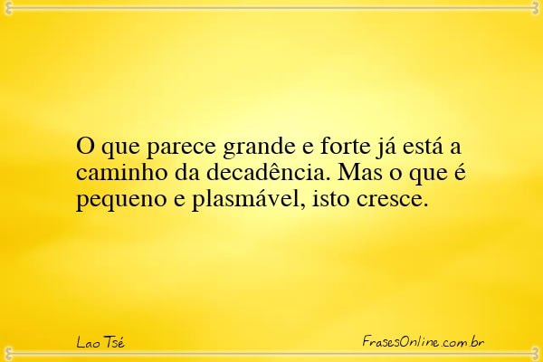 Frase de Lao Tsé