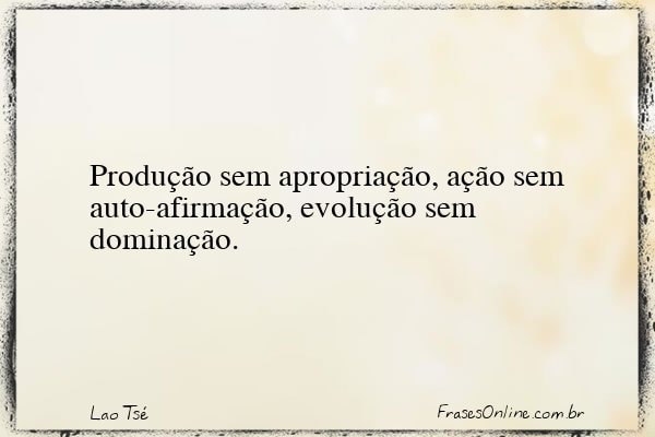 Frase de Lao Tsé