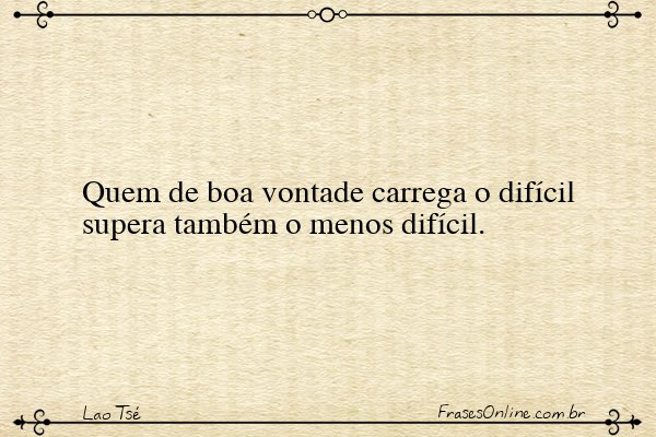 Frase de Lao Tsé