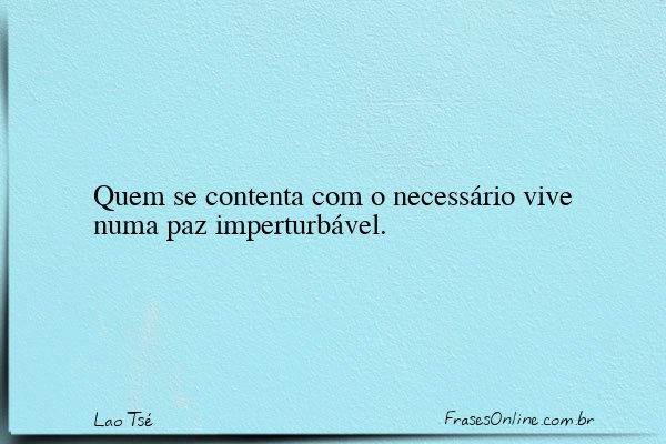 Frase de Lao Tsé