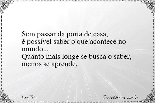 Frase de Lao Tsé