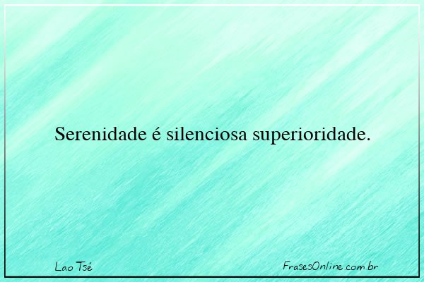 Frase de Lao Tsé