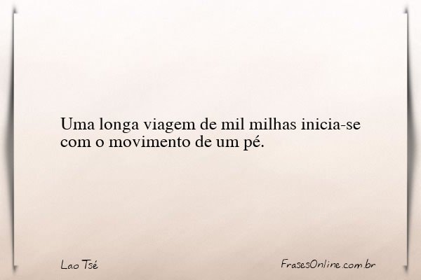 Frase de Lao Tsé