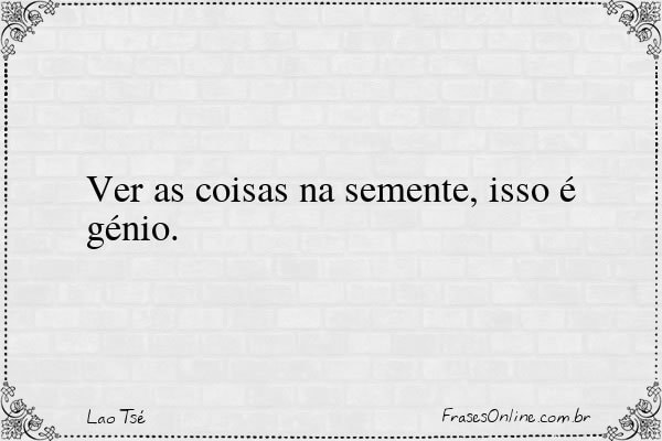 Frase de Lao Tsé