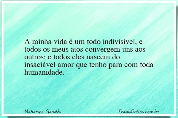 Frase de Mahatma Gandhi