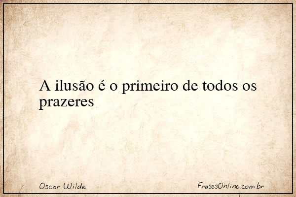 Frase de Oscar Wilde