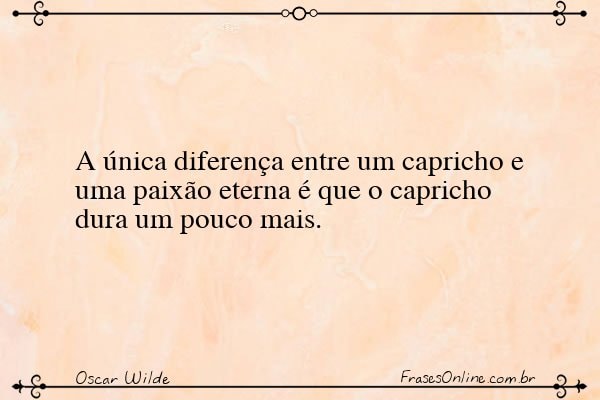 Frase de Oscar Wilde