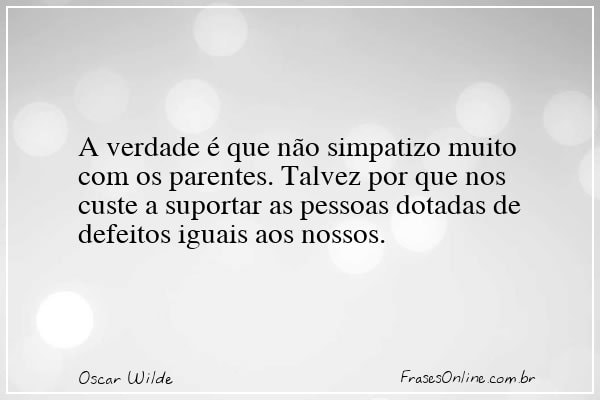 Frase de Oscar Wilde