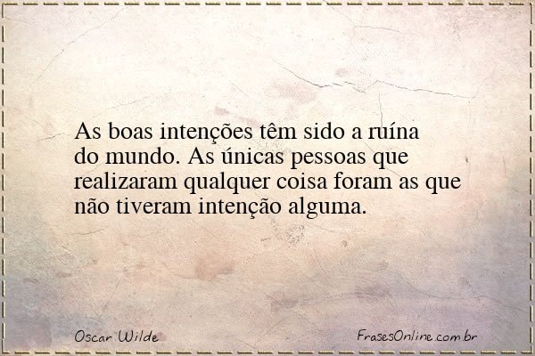 Frase de Oscar Wilde