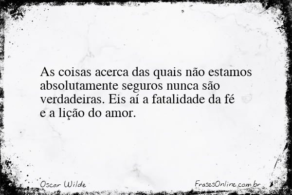 Frase de Oscar Wilde