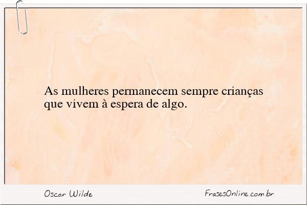 Frase de Oscar Wilde