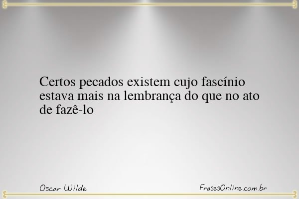 Frase de Oscar Wilde