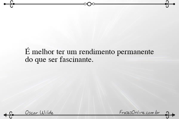 Frase de Oscar Wilde