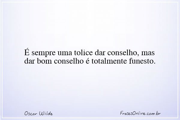 Frase de Oscar Wilde